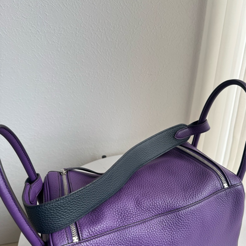 Hermes紫/黑雙色lindy36 紫進不出✨-11