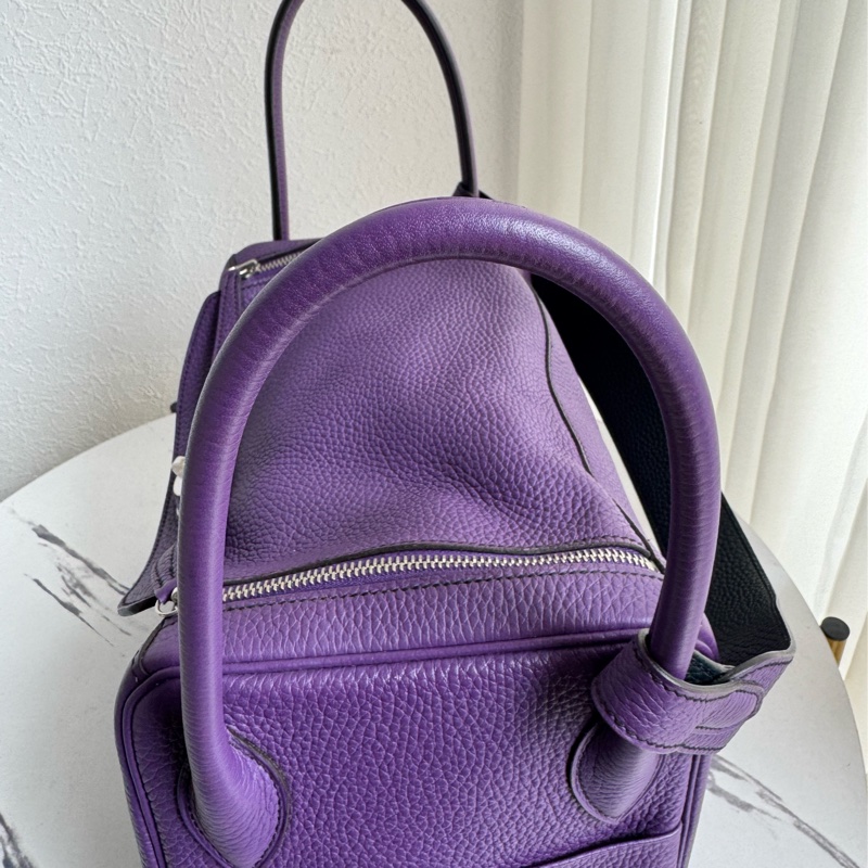 Hermes紫/黑雙色lindy36 紫進不出✨-12