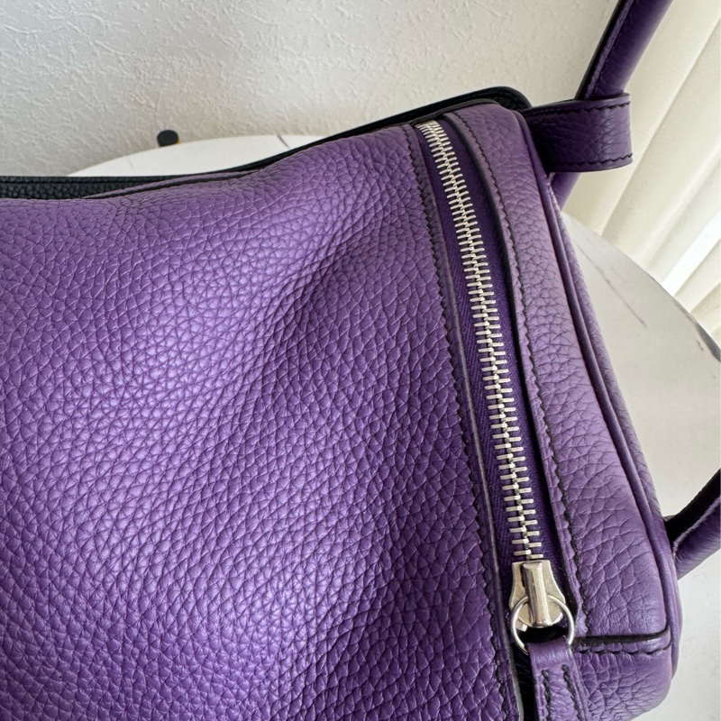 Hermes紫/黑雙色lindy36 紫進不出✨-22