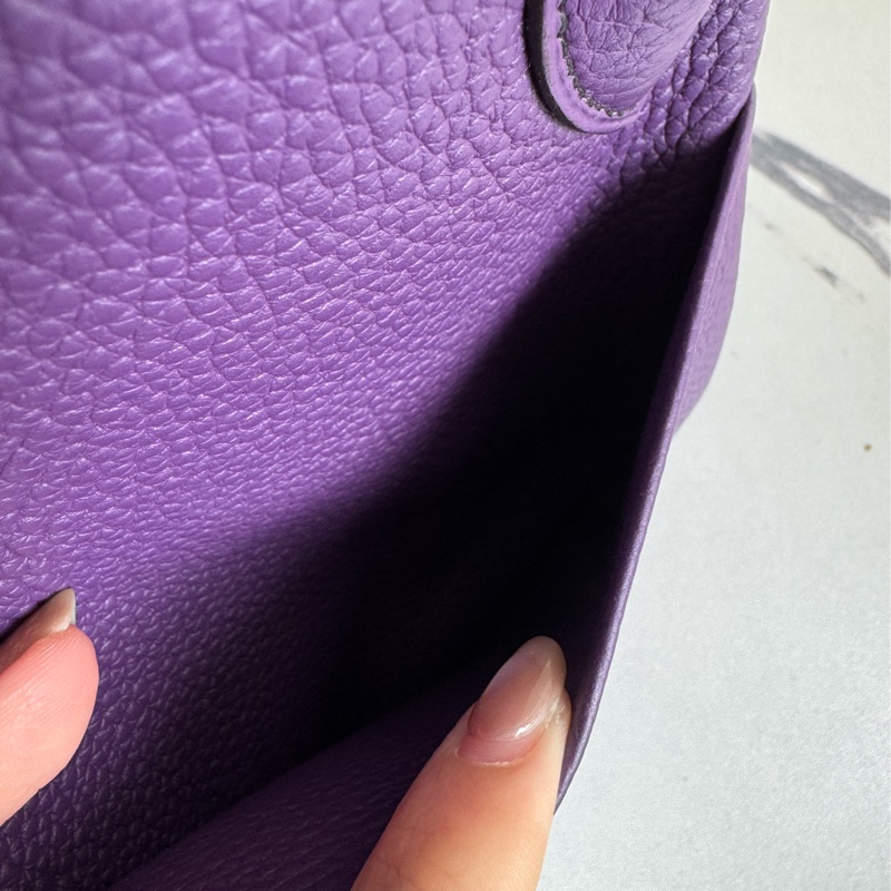 Hermes紫/黑雙色lindy36 紫進不出✨-46