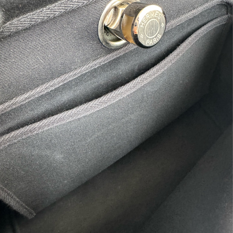 Hermes黑米帆布一代herbag 兩用❤️❤️-33