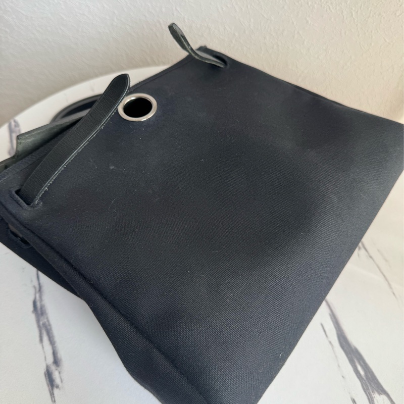 Hermes黑米帆布一代herbag 兩用❤️❤️-38