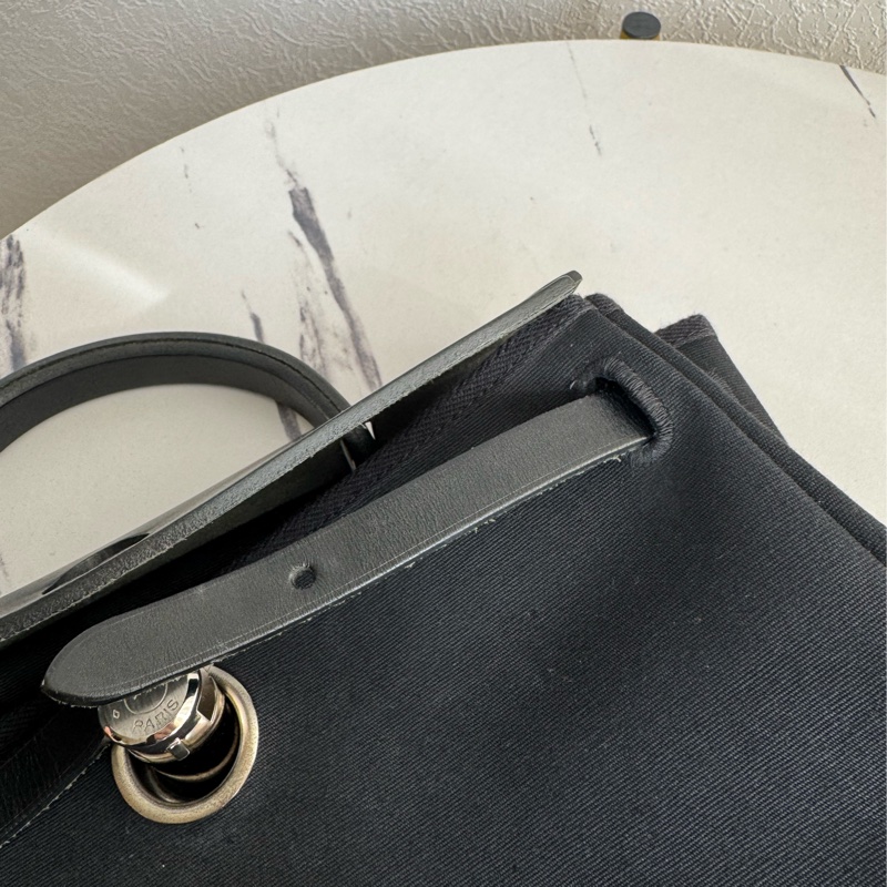 Hermes黑米帆布一代herbag 兩用❤️❤️-39