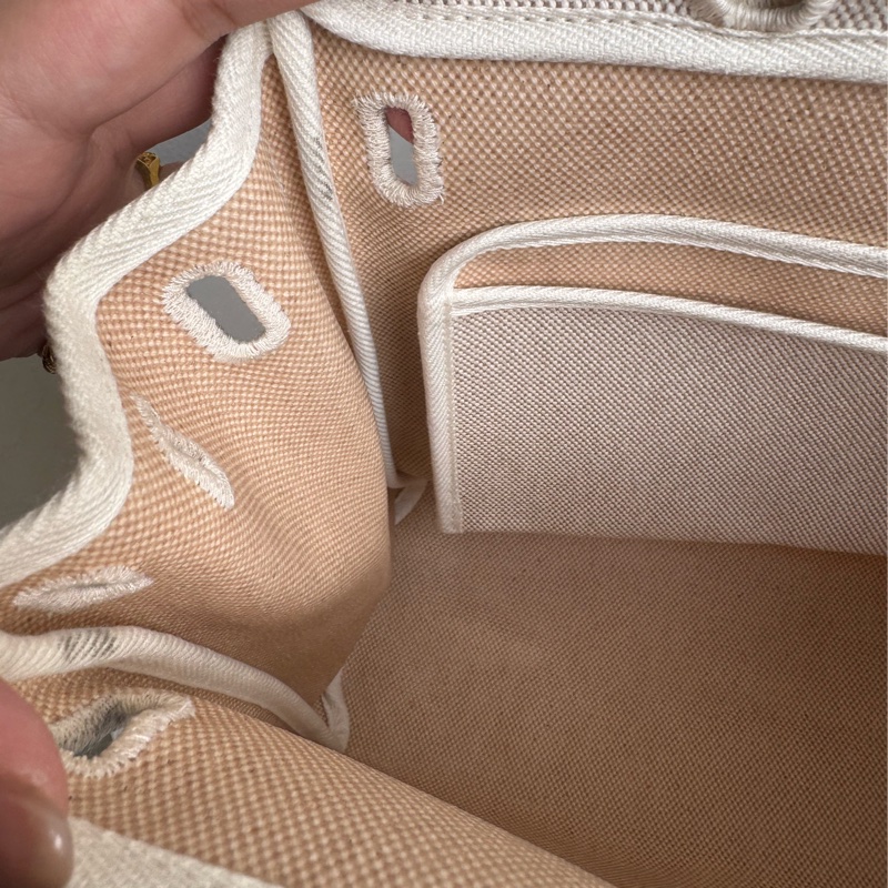 Hermes黑米帆布一代herbag 兩用❤️❤️-48