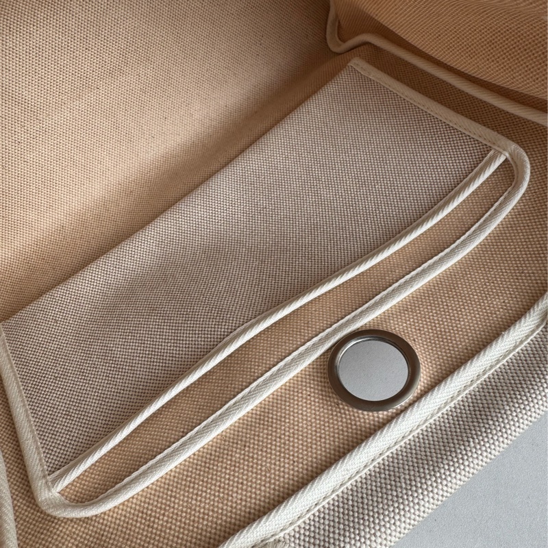 Hermes黑米帆布一代herbag 兩用❤️❤️-50