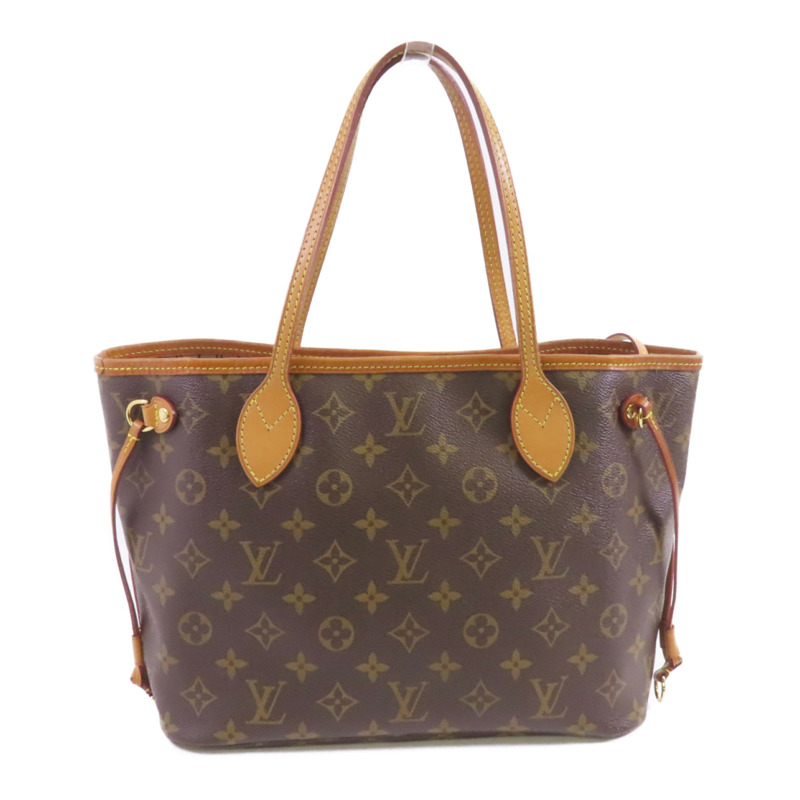 LOUIS VUITTON Monogram Neverfull PM金扣肩背袋-1