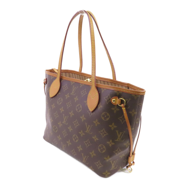 LOUIS VUITTON Monogram Neverfull PM金扣肩背袋-2