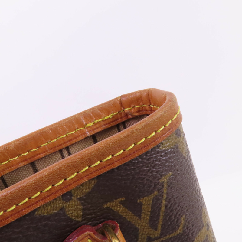 LOUIS VUITTON Monogram Neverfull PM金扣肩背袋-16