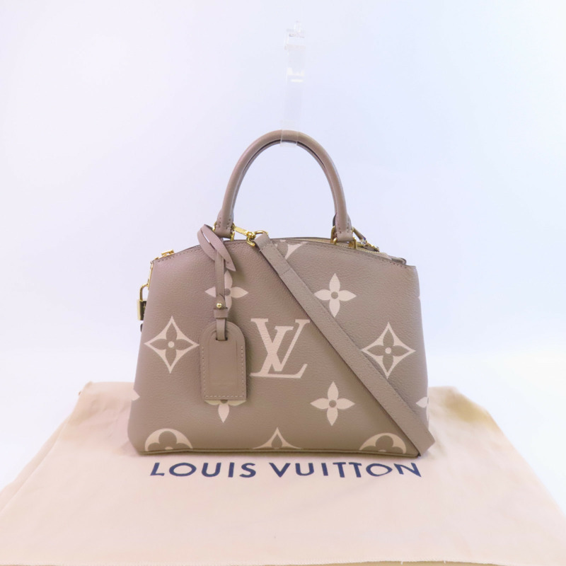 LOUIS VUITTON Monogram Empreinte Petit Palais PM金扣手挽肩背兩用袋-17