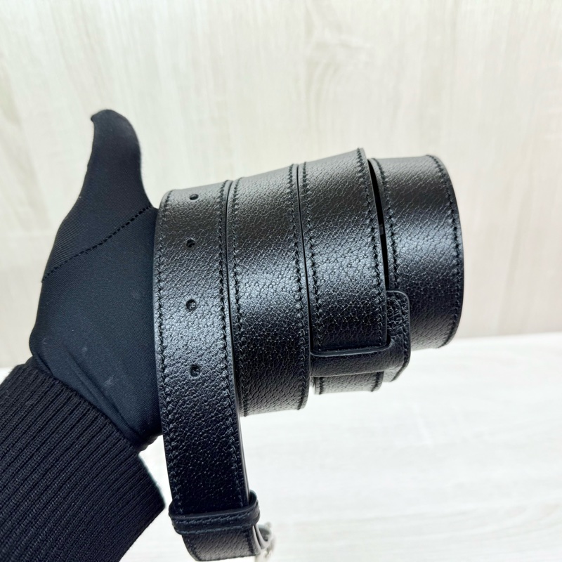 GUCCI黑灰老花拼黑色牛皮手提肩背公事包795461-14