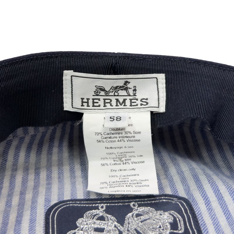 HERMES Belle-Ile Chaîne d'Ancre 豬鼻子🐽 純羊絨 報童帽-9