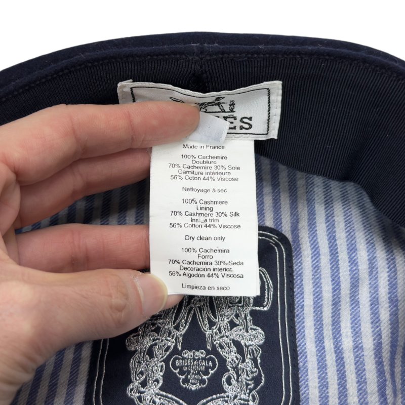 HERMES Belle-Ile Chaîne d'Ancre 豬鼻子🐽 純羊絨 報童帽-11