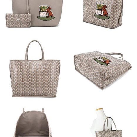 Goyard 限量兔子刺繡雙面托特包-10