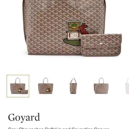 Goyard 限量兔子刺繡雙面托特包-12