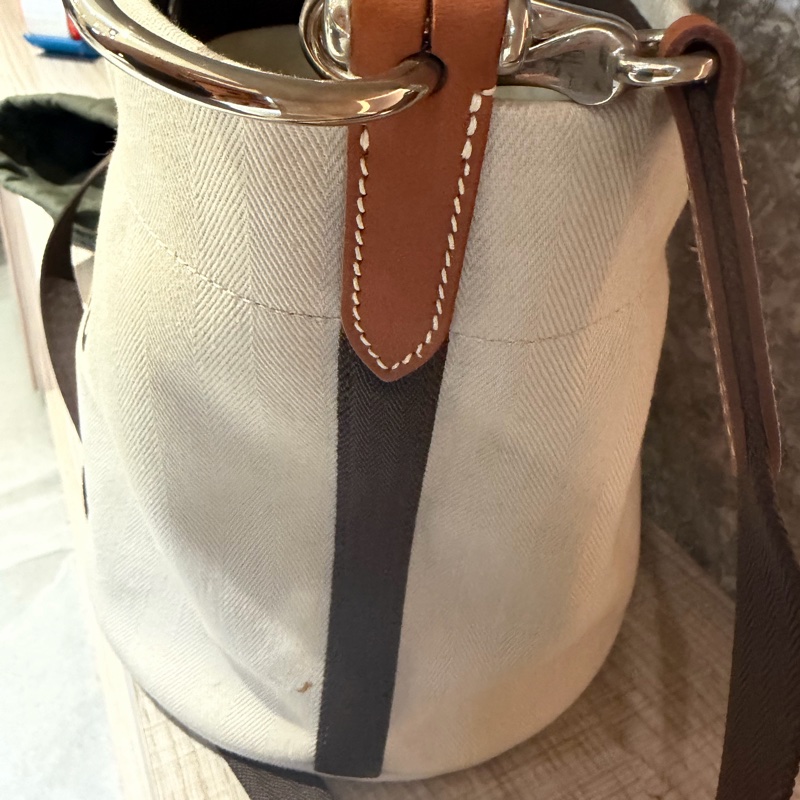 Hermes 帆布水桶包-35