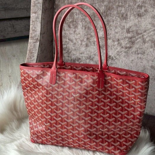 Goyard亮眼但不刺眼的紅色新款有拉鏈的MM托特-1