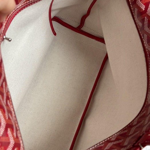 Goyard亮眼但不刺眼的紅色新款有拉鏈的MM托特-2