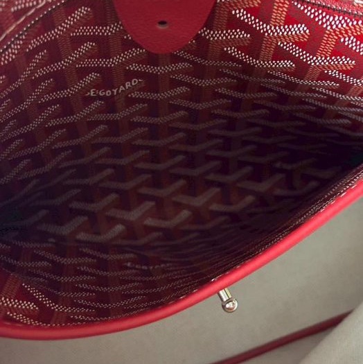 Goyard亮眼但不刺眼的紅色新款有拉鏈的MM托特-7