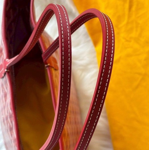 Goyard亮眼但不刺眼的紅色新款有拉鏈的MM托特-8