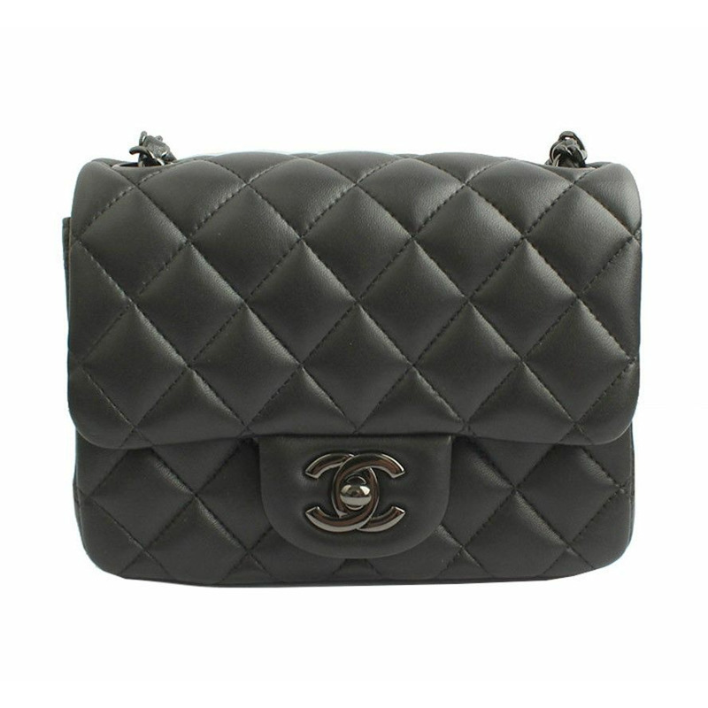 【包稅】CHANEL Petite Sac Ramskin 全黑迷你斜背包 31-0
