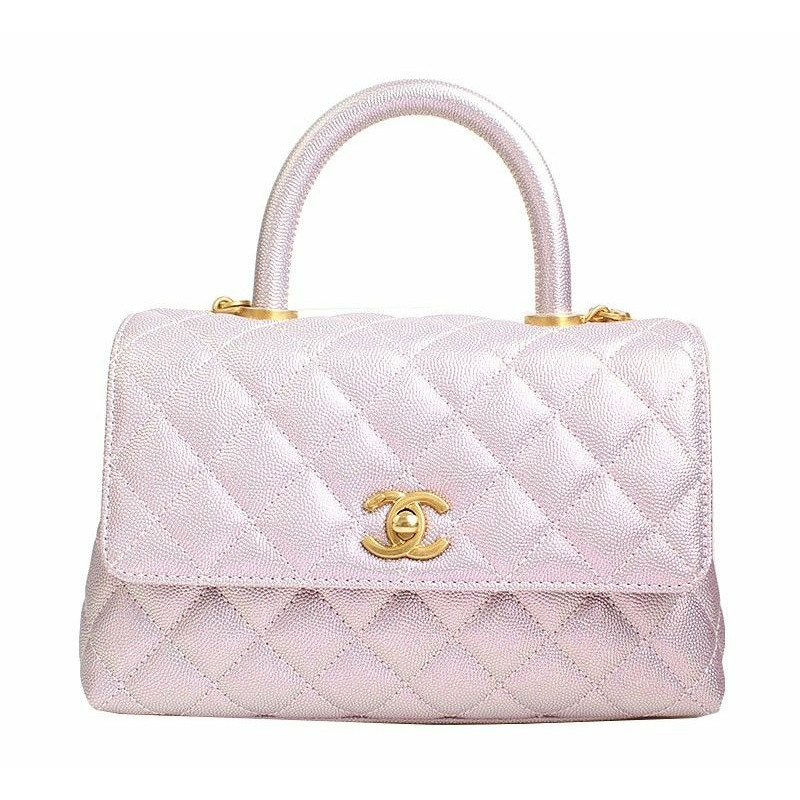 【包稅】CHANEL Coco Handle 珍珠彩虹小號手提包與斜背包-0