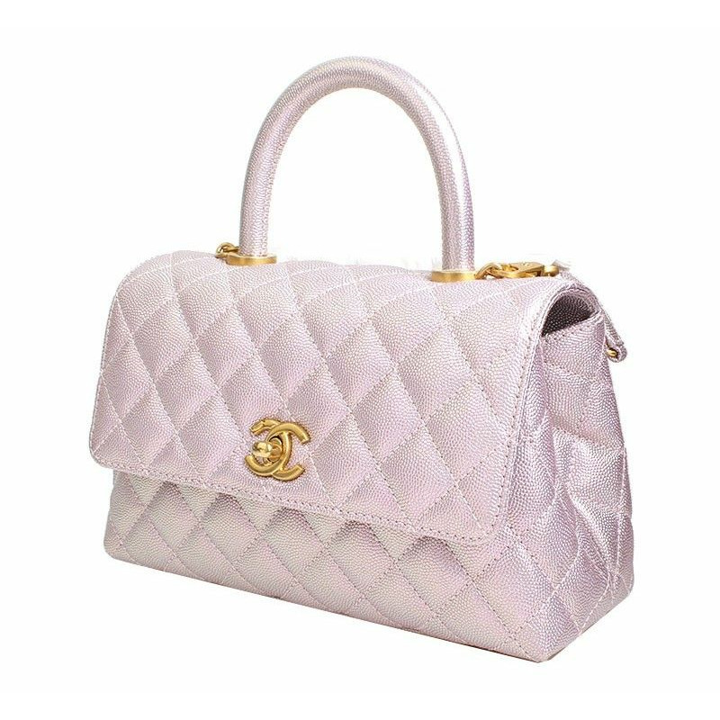 【包稅】CHANEL Coco Handle 珍珠彩虹小號手提包與斜背包-1