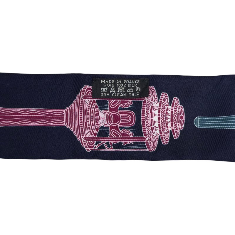 Hermes Merveilleuses Lanternes Twilly 幼絲巾-11