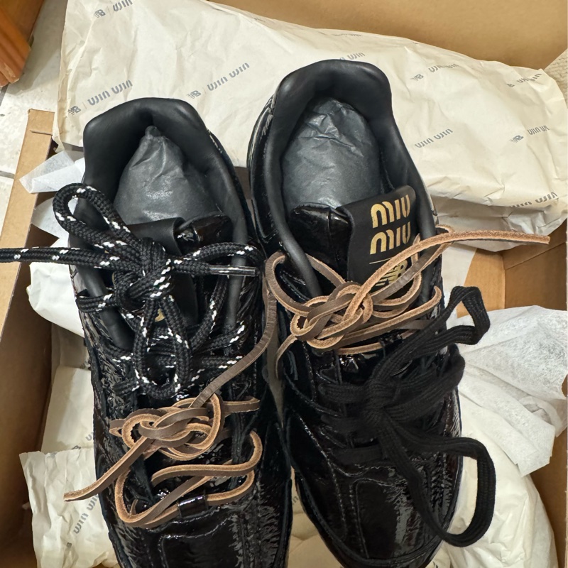 Miu Miu new balance聯名款530漆皮款34.5cm-5