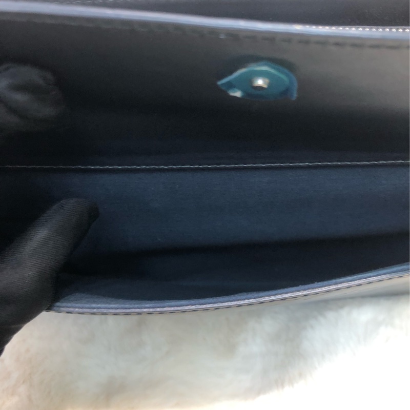 LV 灰藍色珠光皮 壓紋 老花 單肩包 XB908-19