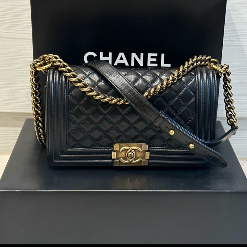 大全配🈶購證❤️ 香奈兒 #黑金 #leboy #boy25-1