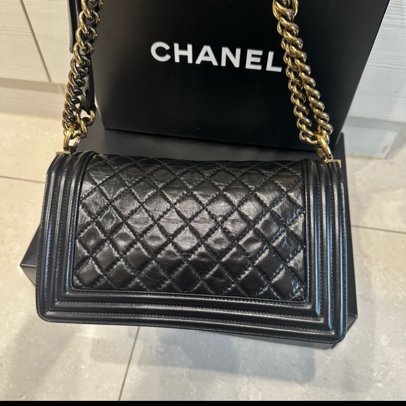 大全配🈶購證❤️ 香奈兒 #黑金 #leboy #boy25-8