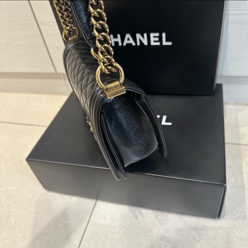 大全配🈶購證❤️ 香奈兒 #黑金 #leboy #boy25-9