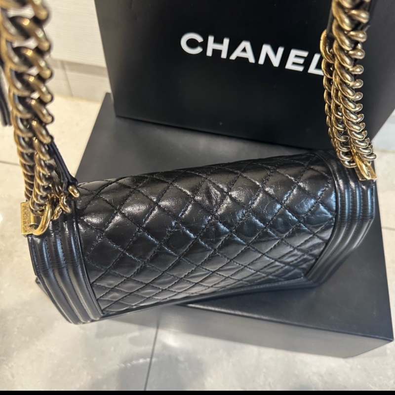 大全配🈶購證❤️ 香奈兒 #黑金 #leboy #boy25-10