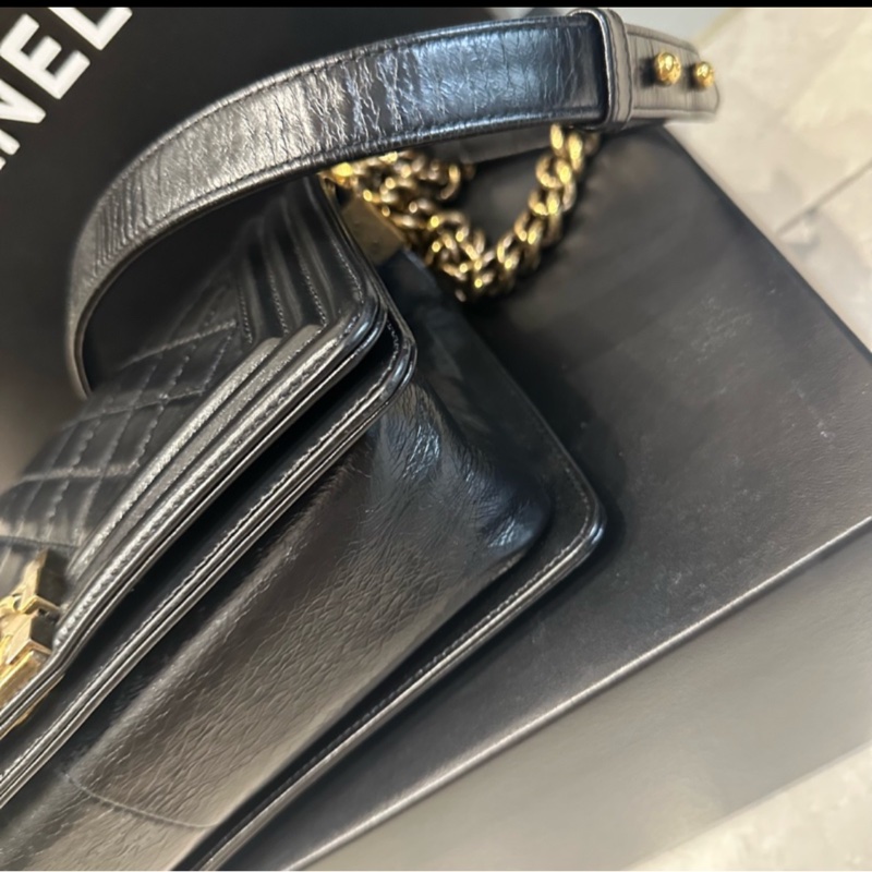 大全配🈶購證❤️ 香奈兒 #黑金 #leboy #boy25-13