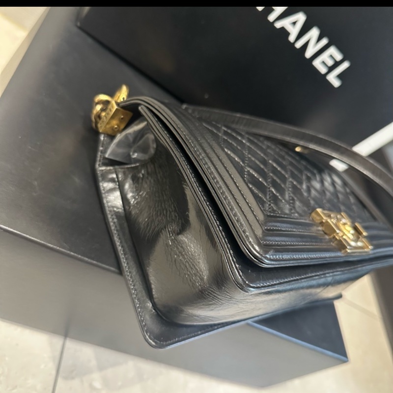 大全配🈶購證❤️ 香奈兒 #黑金 #leboy #boy25-14