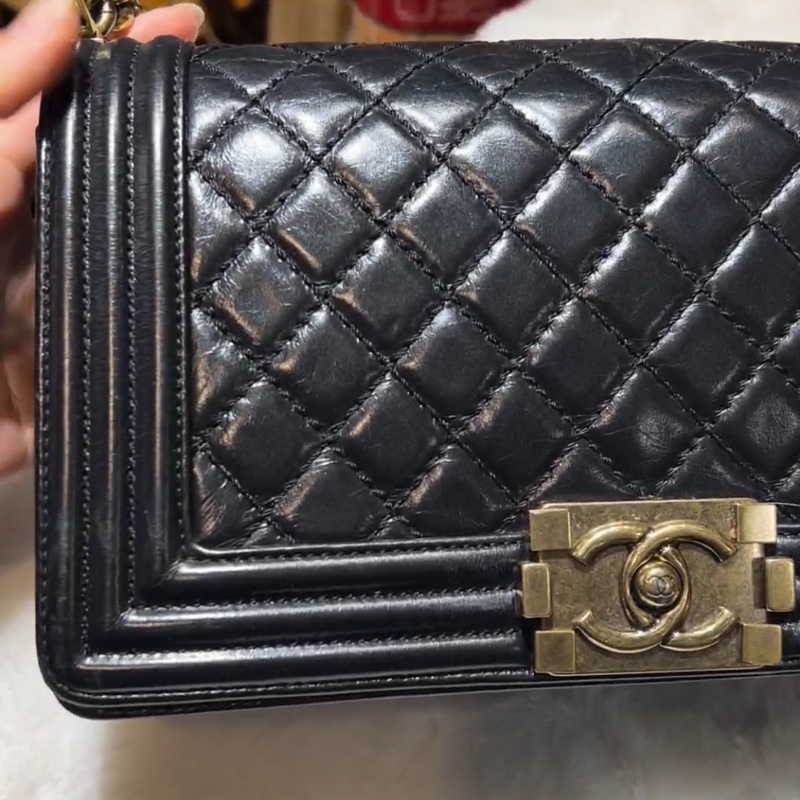 大全配🈶購證❤️ 香奈兒 #黑金 #leboy #boy25-30