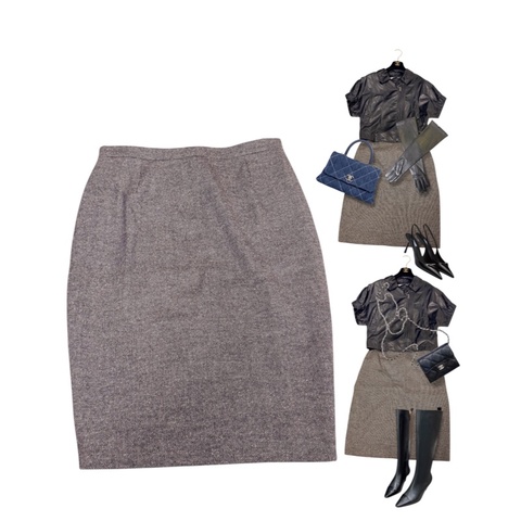 🍒CELINE 法國製經典直筒鉛筆裙size:44/ 2F260110-1