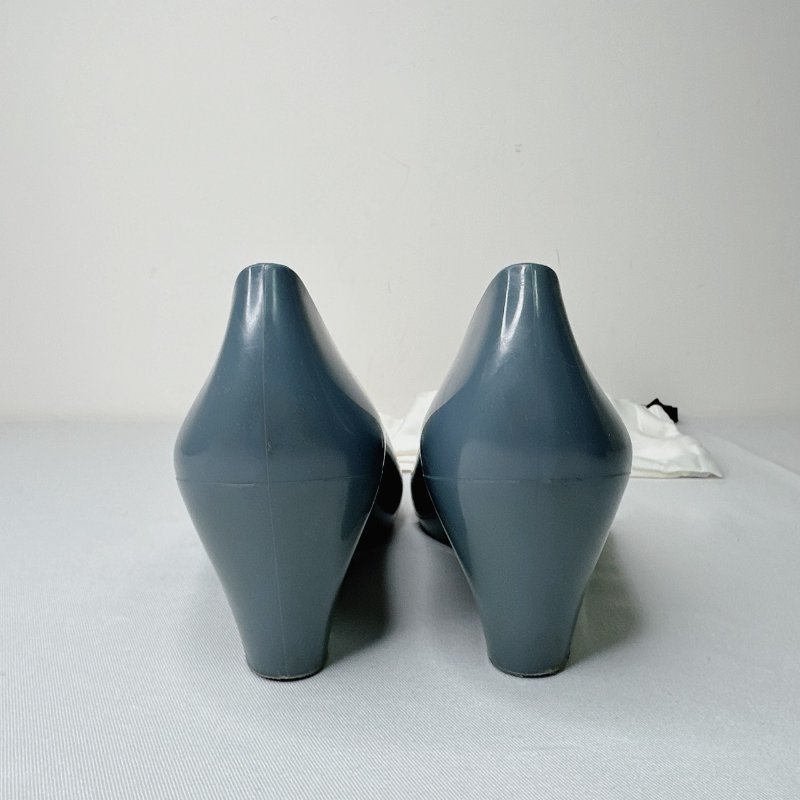 GUCCI 雙G藍色膠鞋-2