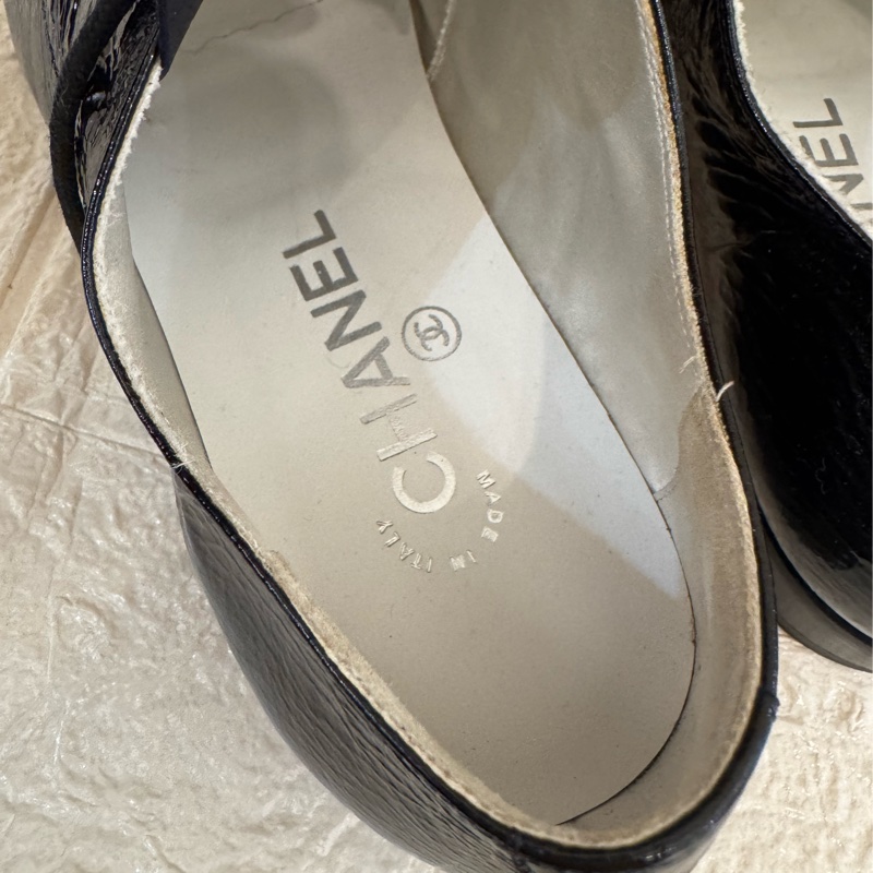 新年大特價✨✨chanel黑漆皮尖頭皮鞋👞-12