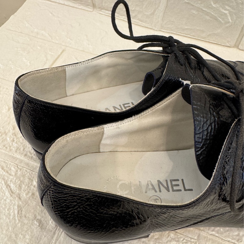 新年大特價✨✨chanel黑漆皮尖頭皮鞋👞-15