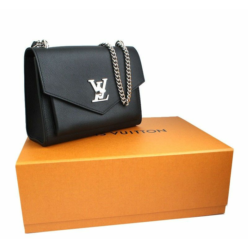 【包稅】LOUIS VUITTON 黑色鍍銀 Myrakmi 肩斜背包-5