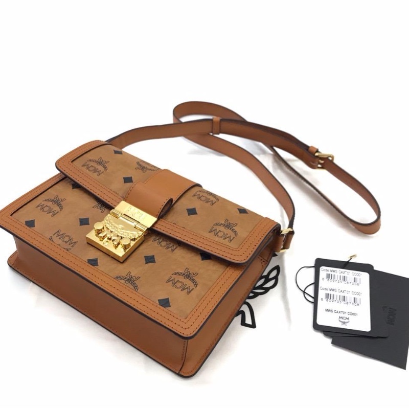 MCM Visetos cognac bag-2