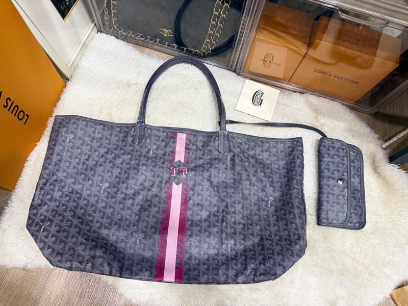 年前出清隨便賣 灰色Goyard托特包 可肩背-47