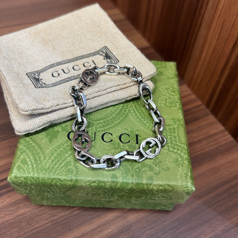 情人節💘提前準備 Gucci Interlocking手鏈-0