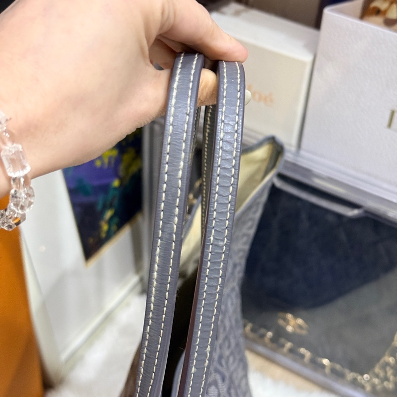 年前出清隨便賣 灰色Goyard托特包 可肩背-13