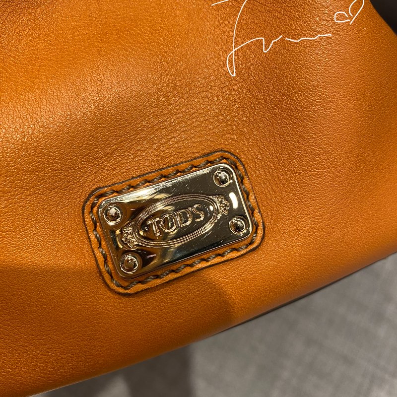 TOD'S 手提包/付肩帶/雙拉鍊D Bag/經典橘-4