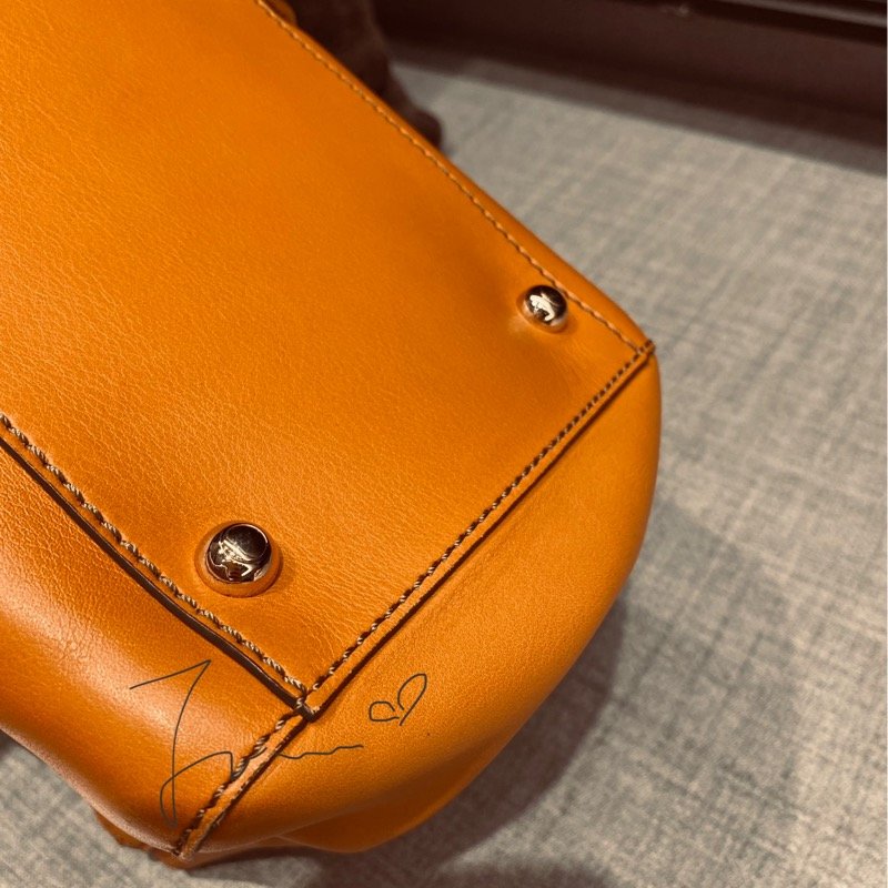 TOD'S 手提包/付肩帶/雙拉鍊D Bag/經典橘-6