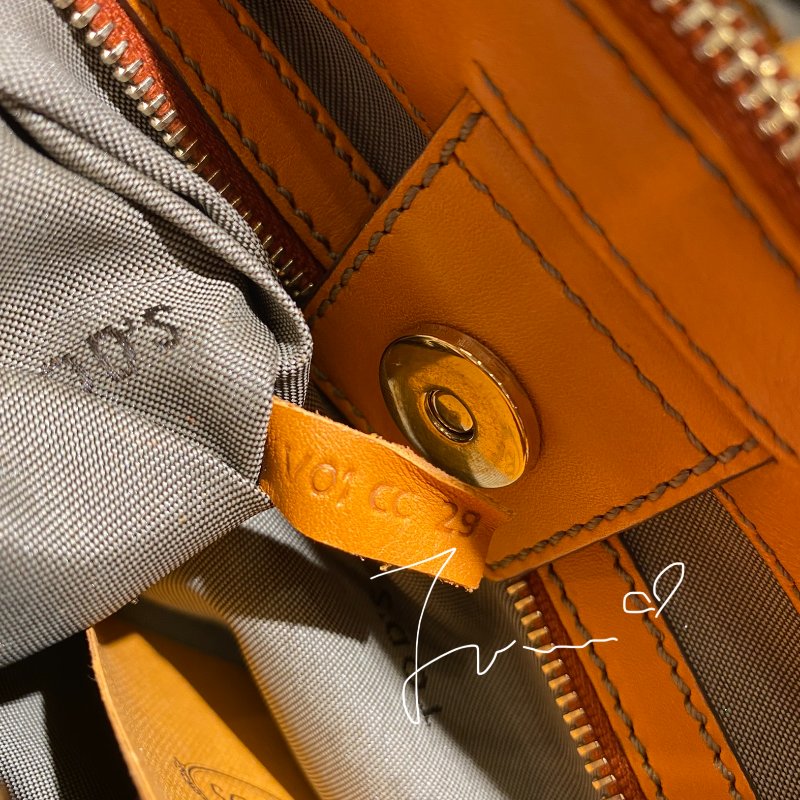 TOD'S 手提包/付肩帶/雙拉鍊D Bag/經典橘-11