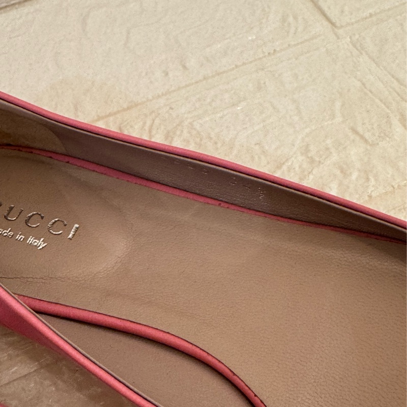 Gucci粉色銀卯釘娃娃鞋 34.5號-10