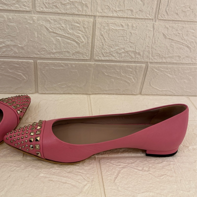 Gucci粉色銀卯釘娃娃鞋 34.5號-12